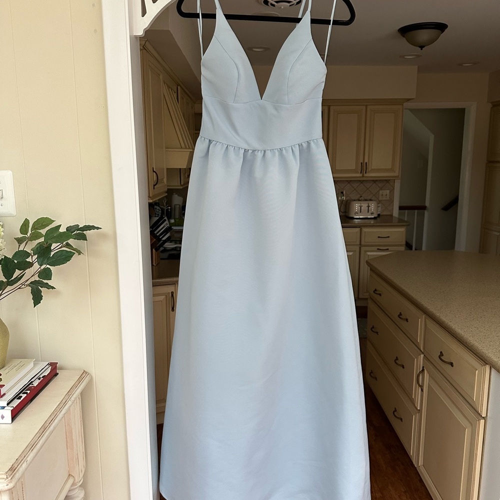 Amsale Bridesmaid Dress GB292A Ice/Faille